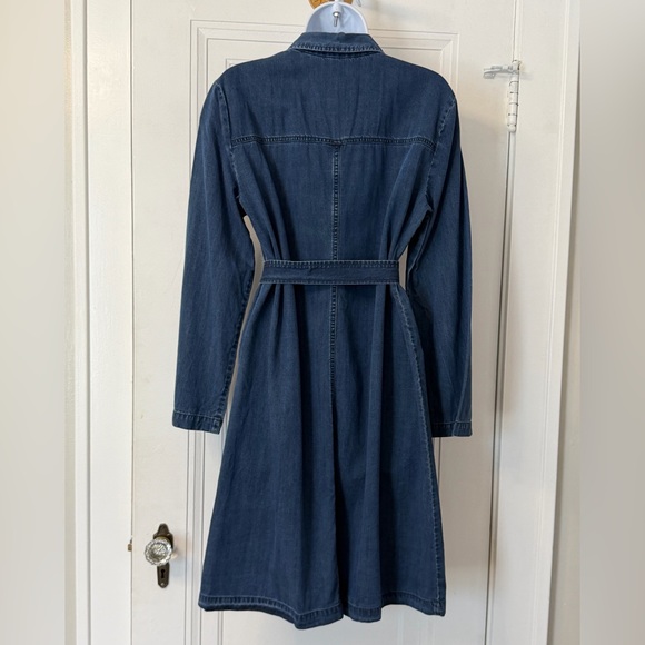 Eileen Fisher midnight Tencel and organic cotton denim dress Medium - Picture 6 of 7